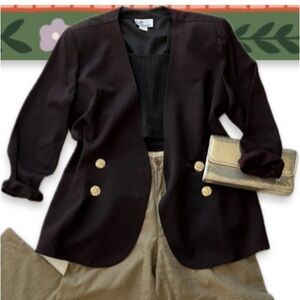 Mr Donovan Vintage Black Taffeta Blazzer (16)